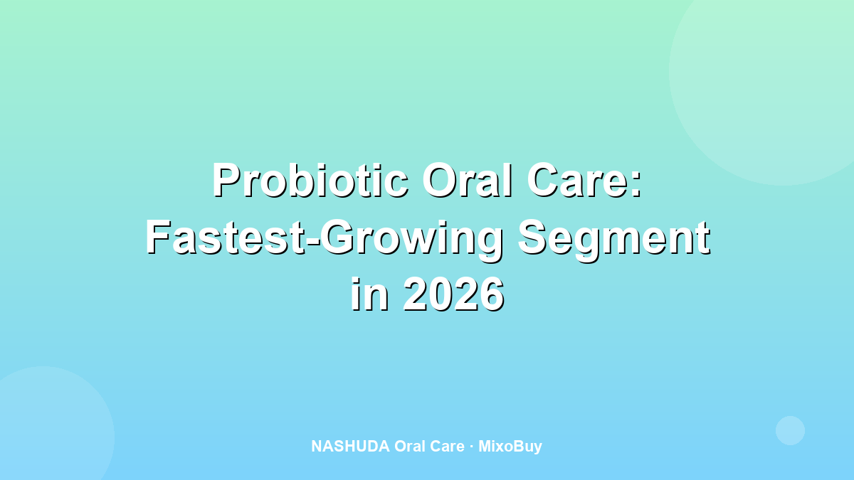 Probiotic toothpaste tube shown as a catalog reference