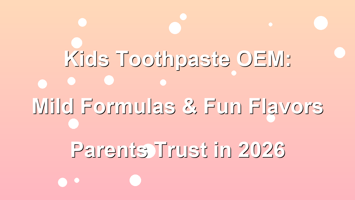 Children's toothpaste tube shown as a catalog reference